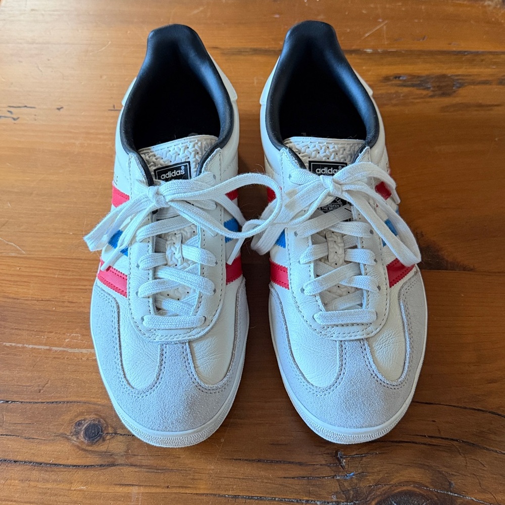 Adidas Gazelle - Red White & Blue Leather - Picture 3 of 6